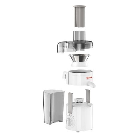 Tefal | Fruitelia Plus Juicer | ZE370138 | White/Grey | 350 W | Number of speeds 2 + Pulse