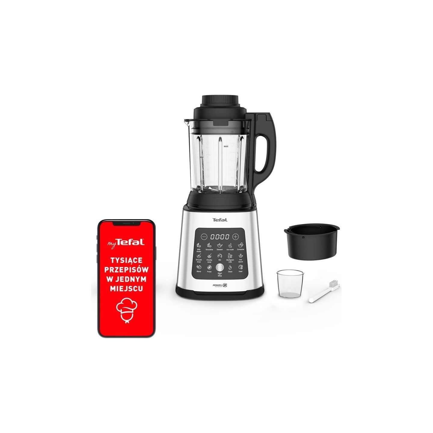 Tefal | Blender | BL83SD30 | Tabletop | 1400 W | Jar material Glass | Jar capacity 1.75 L | Ice crushing | Silver
