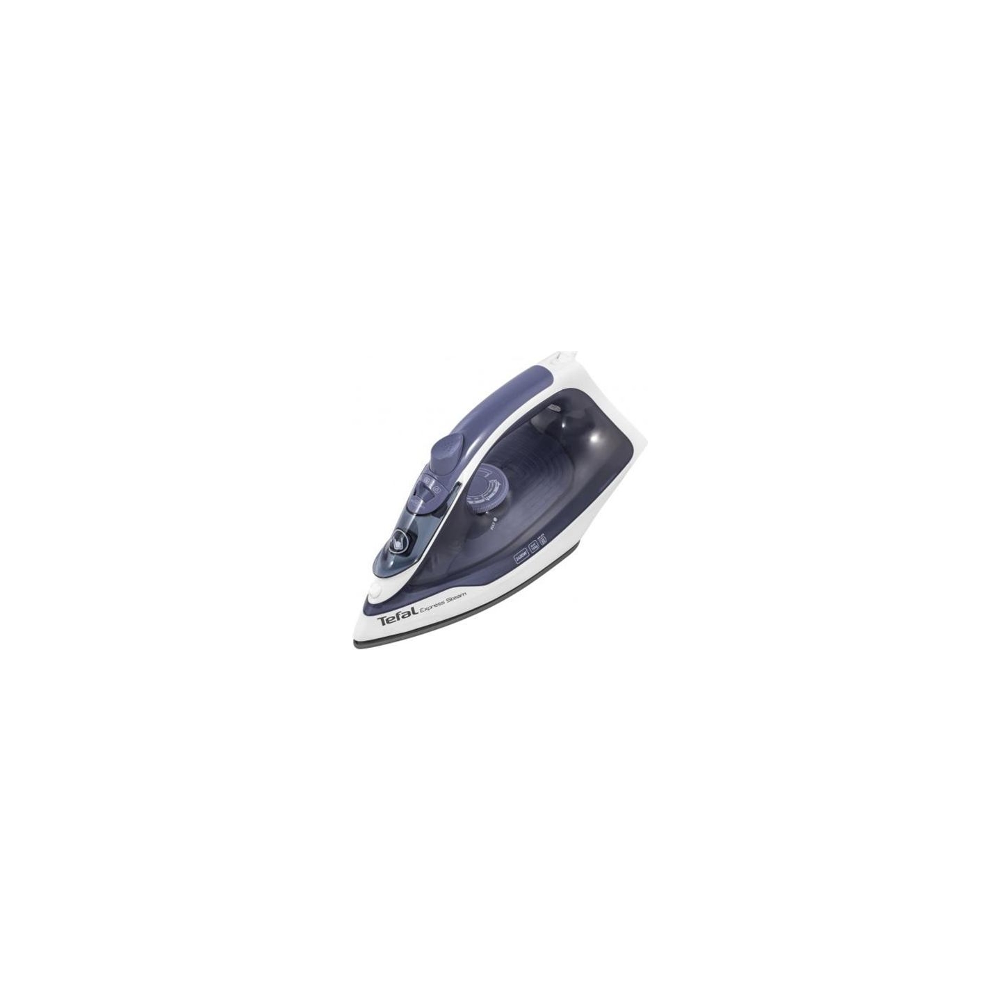 Tefal | FV2837E0 | Steam Iron | 2400 W | Water tank capacity 150 ml | Continuous steam 35 g/min | Blue/White