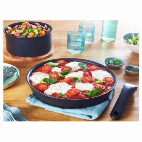 Tefal Pot Set, 4 pcs | L7649453 Ingenio Ultimate | 16/18/20 cm | Aluminum | Black