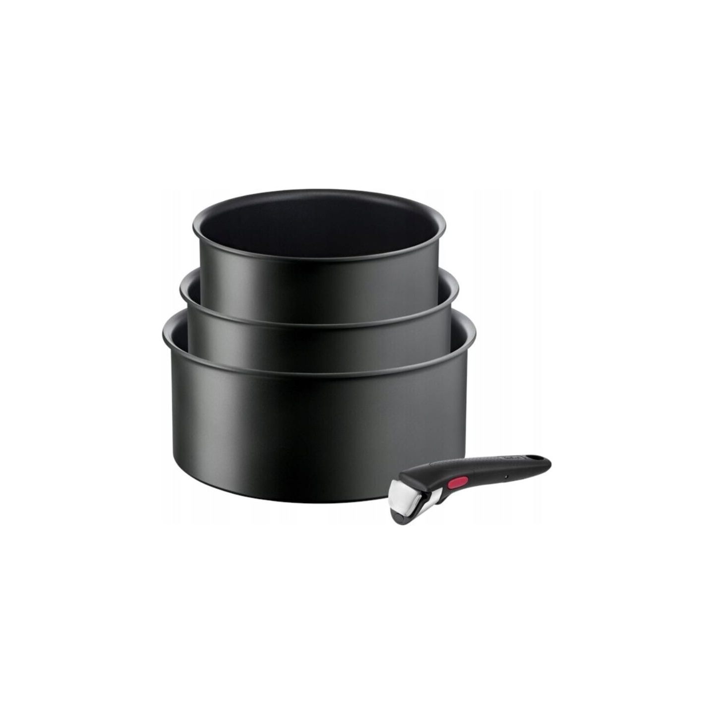 Tefal Pot Set, 4 pcs | L7649453 Ingenio Ultimate | 16/18/20 cm | Aluminum | Black