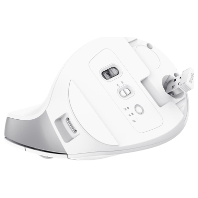 Trust MOUSE USB OPTICAL WRL BAYO+/ERGONOMIC WHT 25399 TRUST