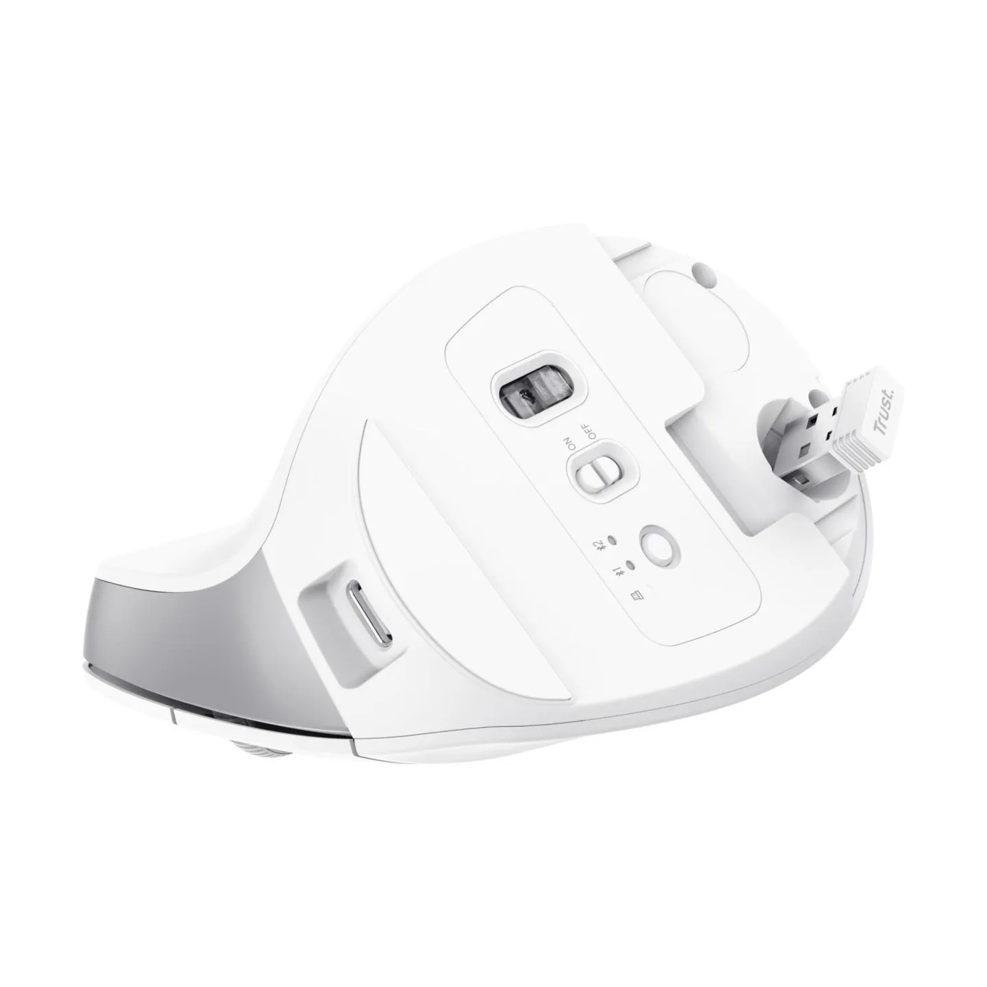 Trust MOUSE USB OPTICAL WRL BAYO+/ERGONOMIC WHT 25399 TRUST