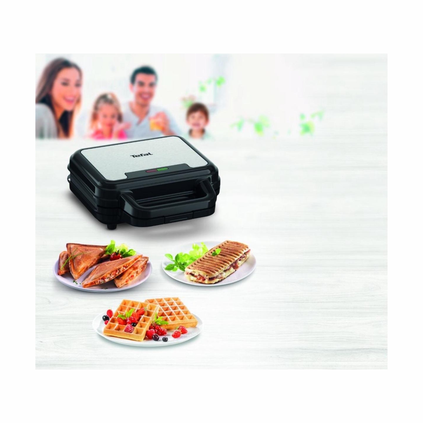Tefal | UltraCompact 3in1 SW383D10 | Sandwich Maker | 700 W | Number of plates 3 | Gray/Black