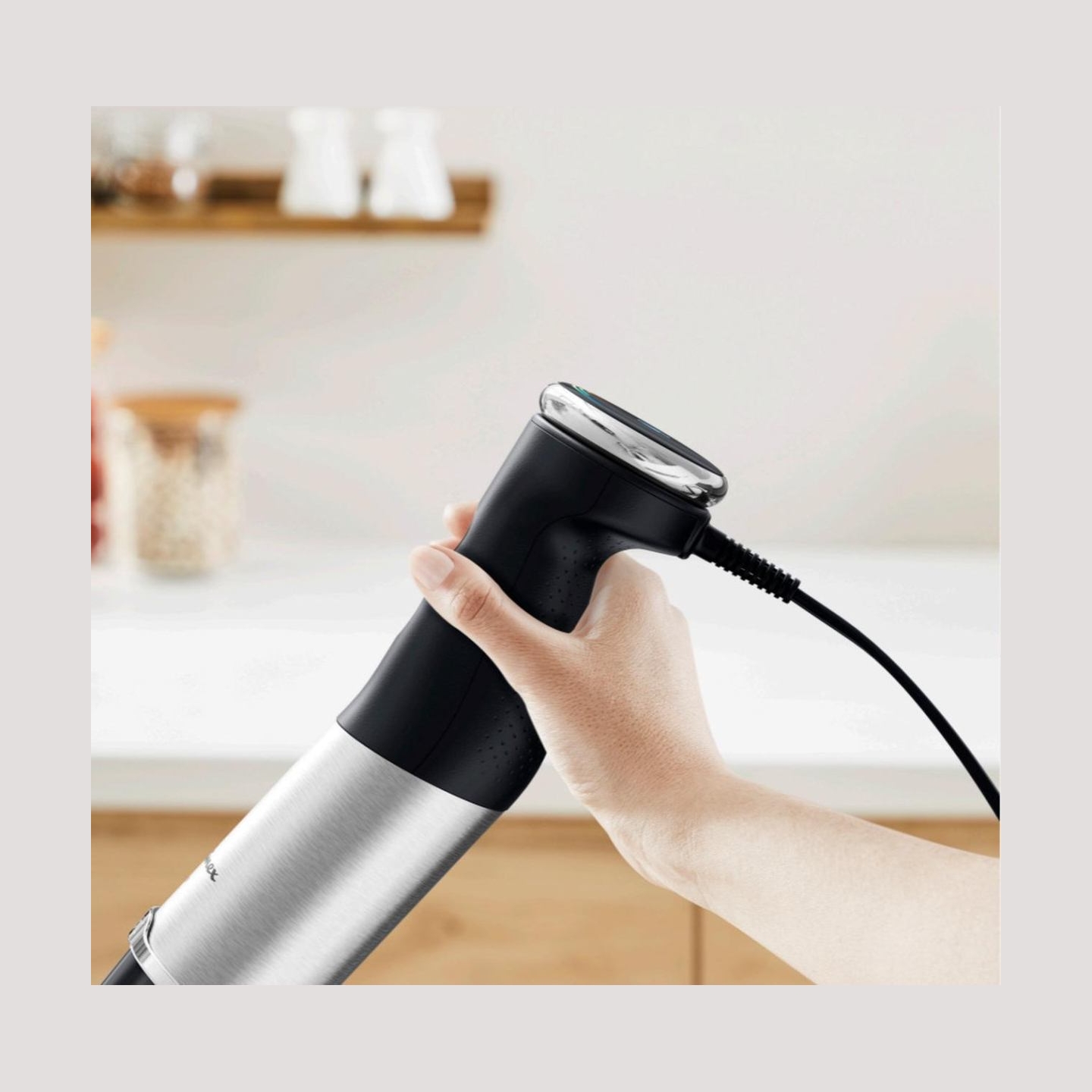 Tefal | HB67G830 Quickchef+ | Hand Blender | 1000 W | Number of speeds 20 | Turbo mode | Black/Stainless steel