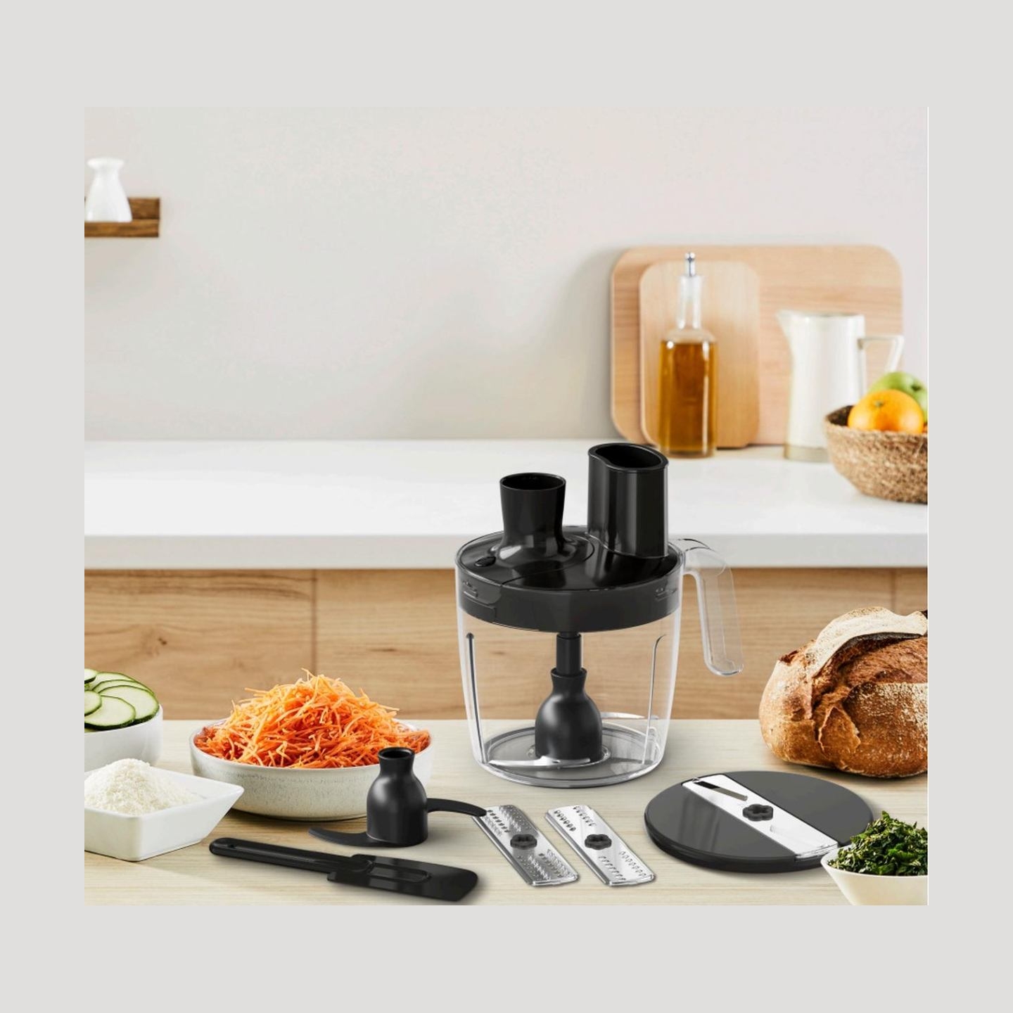 Tefal | HB67G830 Quickchef+ | Hand Blender | 1000 W | Number of speeds 20 | Turbo mode | Black/Stainless steel