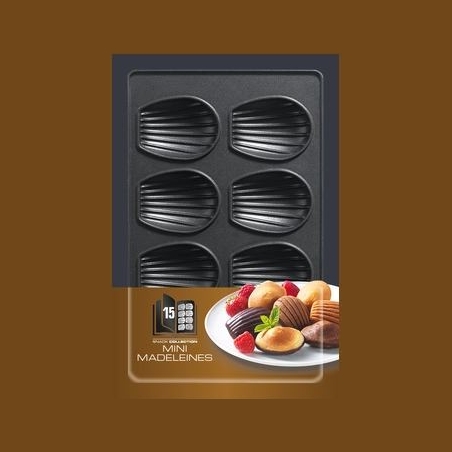 Tefal Madeleine plates for cookies XA801512 Black | TEFAL | Madeleine plates | XA801512 | Black