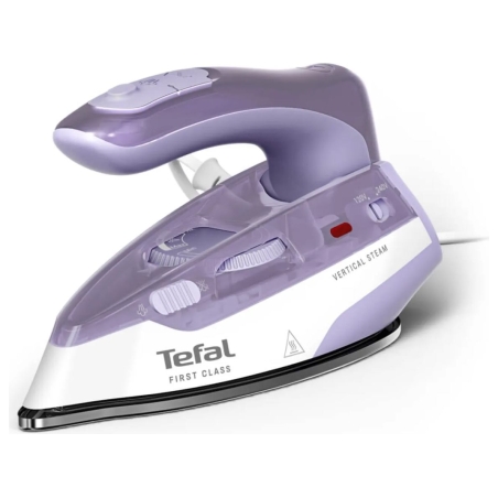 Tefal First Class DB1612E0 | Steam Travel Iron | 1000 W | Continuous steam 10 g/min | Steam boost performance 45 g/min | White/P