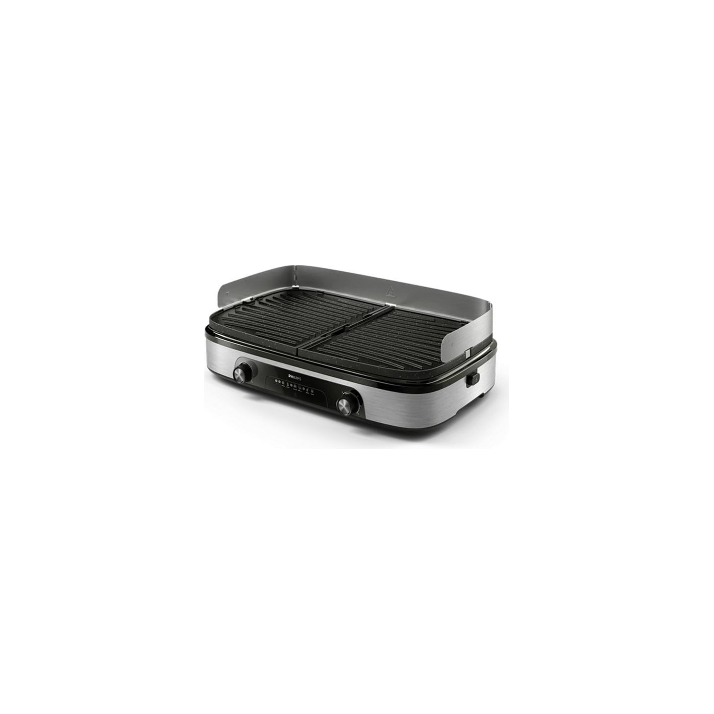 Philips HD6222/90 Table Grill, Black/Stainless Steel | Philips