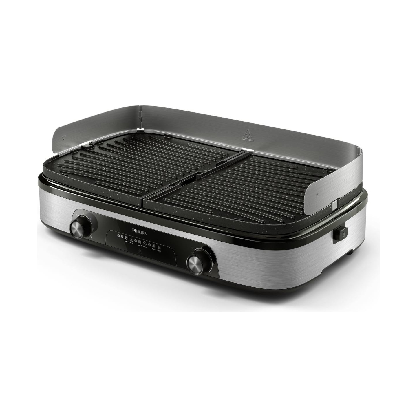 Philips HD6222/90 Table Grill, Black/Stainless Steel | Philips