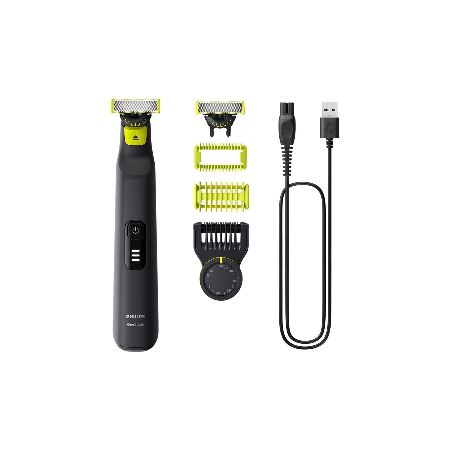 Philips Face and Body Shaver | QP6542/15 OneBlade Pro 360 | Operating time (max) 90 min | Wet & Dry | Lithium Ion | Black