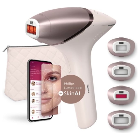 Philips IPL Hair Removal Device with SenseIQ | BRI977/00 Lumea 9900 Series | Bulb lifetime (flashes) 450.000 | Number of power l
