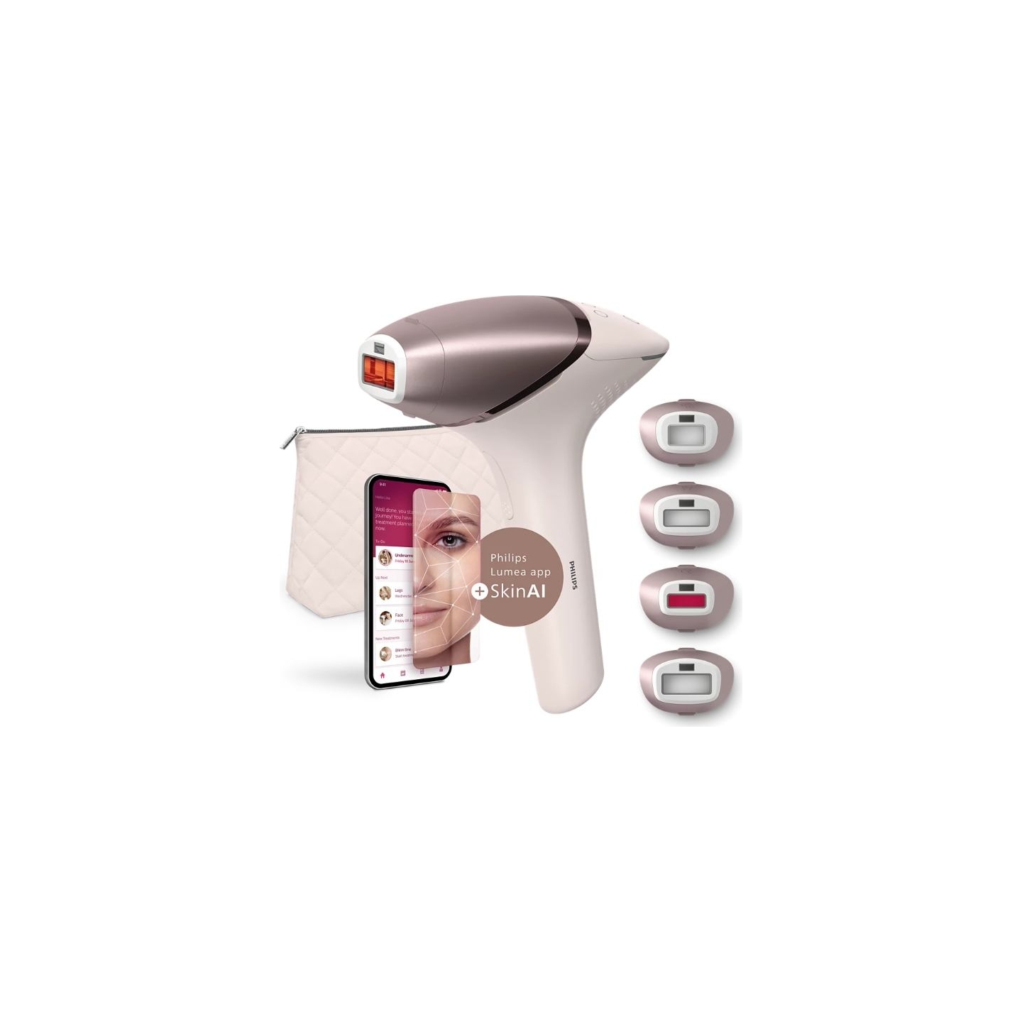 Philips IPL Hair Removal Device with SenseIQ | BRI977/00 Lumea 9900 Series | Bulb lifetime (flashes) 450.000 | Number of power l