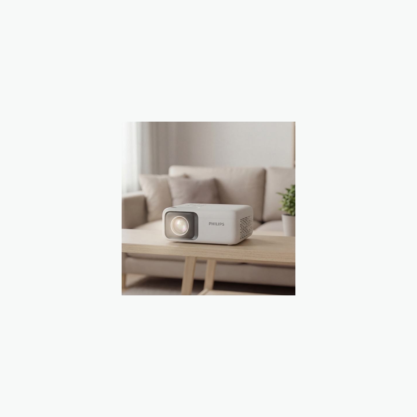 Philips NeoPix 106 Projector, 1280x720, 1.2:1, 500:1, Gray