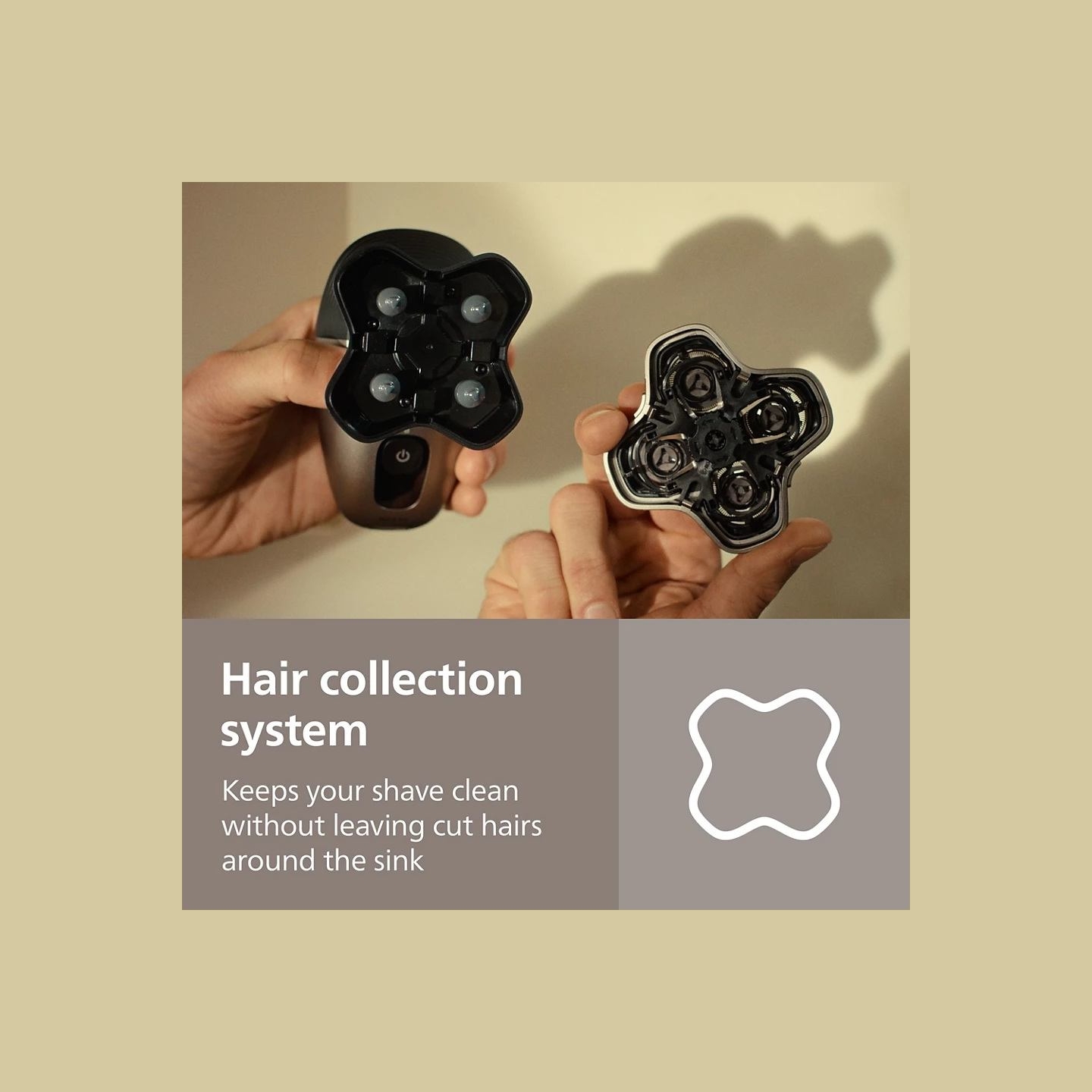 Philips Head Shaver | Pro 5000 Series HS5980/15 | Operating time (max) 60 min | Wet & Dry | Lithium | Deep Black