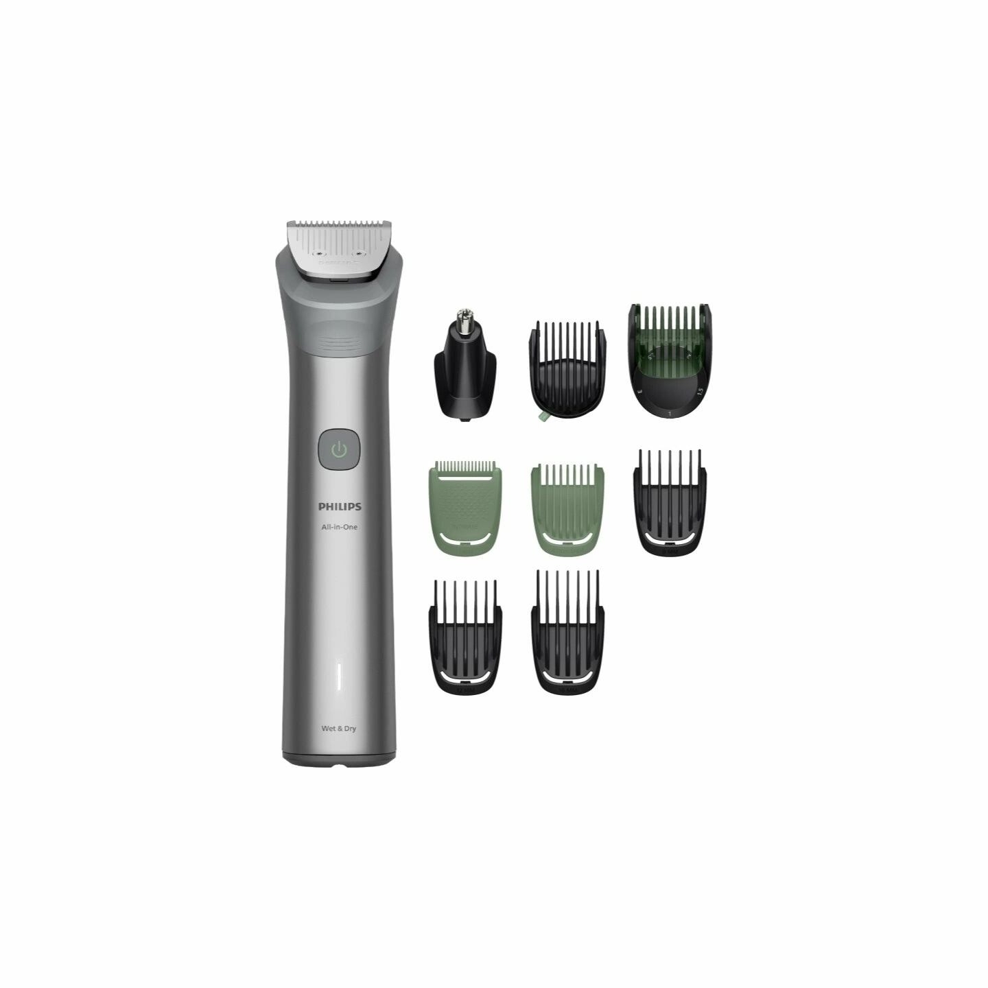 Philips All-in-One Hair trimmer | MG5931/15 Series 5000 | Cordless | Number of length steps 13 | Step precise 0.5 mm | Light gra