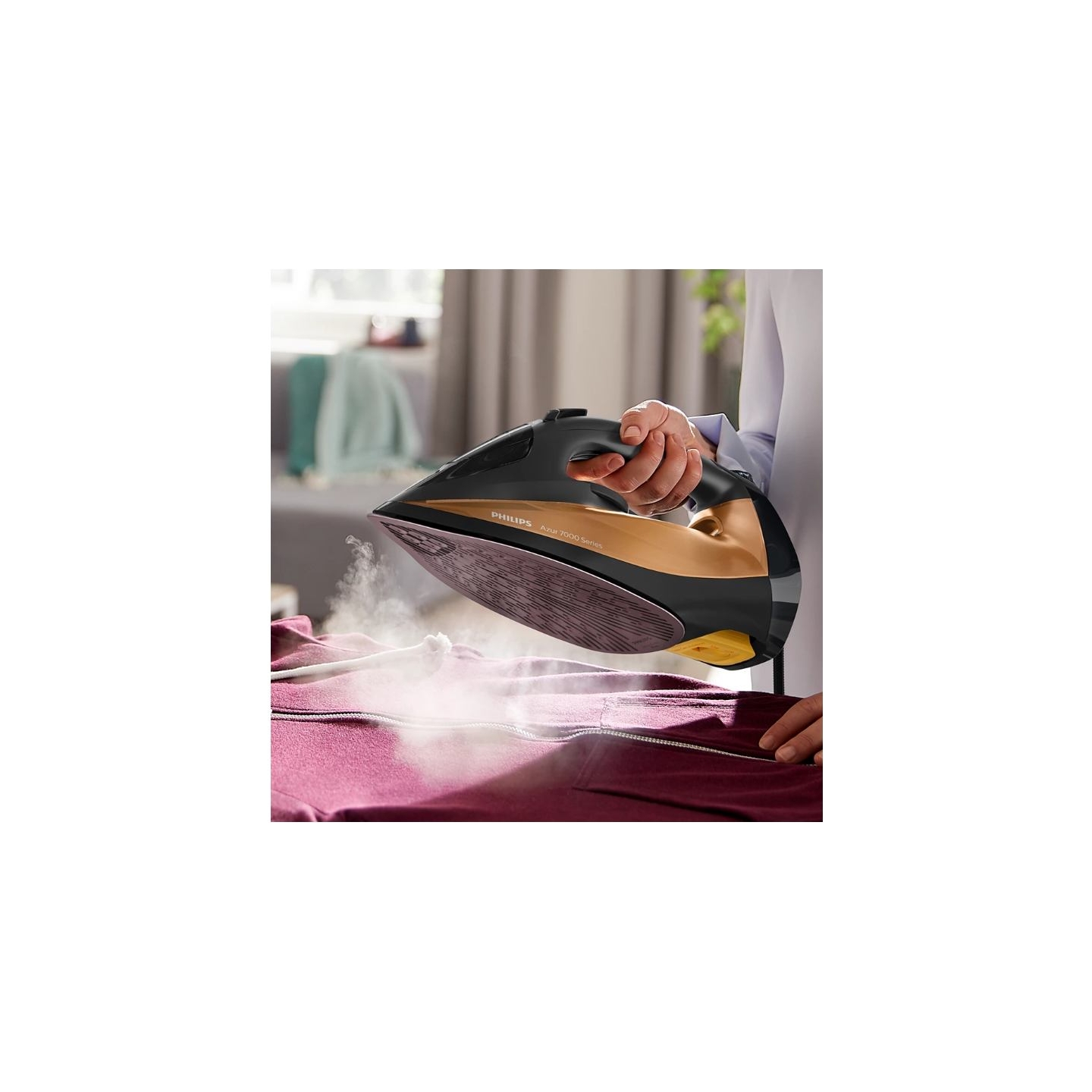 Philips DST7040/80 7000 series | Steam Iron | 2800 W | Water tank capacity 300 ml | Continuous steam 50 g/min | Steam boost perf