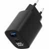 Gembird 2-port 30W USB fast charger, LCD | TA-UC-PDQC30LCD-BK-01