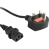 Gembird PC-187 UK power cord (C13), 5 A, 6 ft