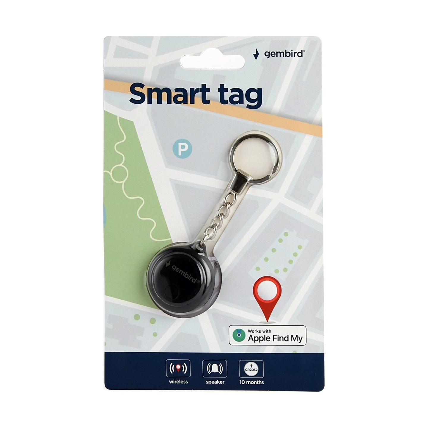 Gembird Smart Tag | TA-TAG-01-BK | Black