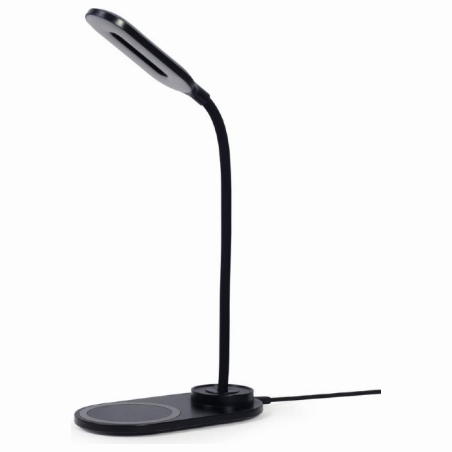 Gembird TA-WPC10-LED-01 Desk lamp with wireless charger, Black | Cold white, warm white, natural 2893-7072 K | Phone or tablet w
