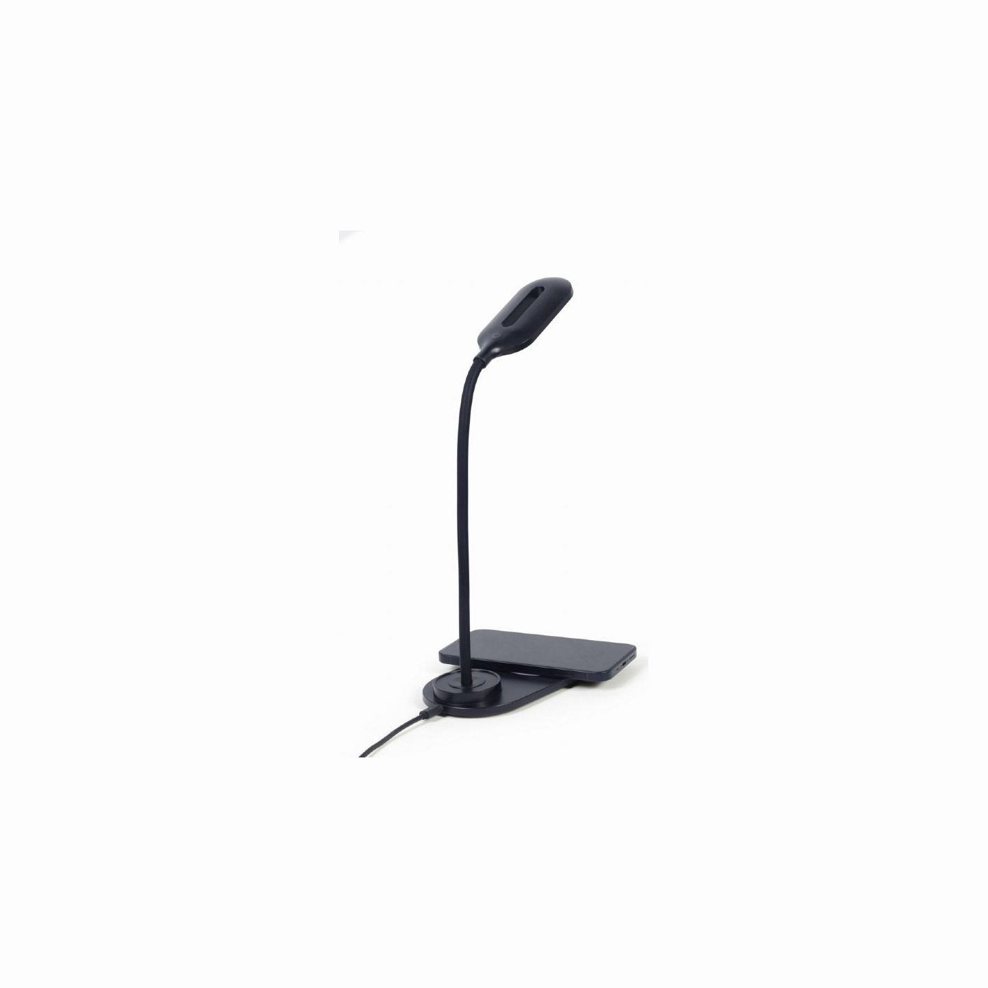 Gembird TA-WPC10-LED-01 Desk lamp with wireless charger, Black | Cold white, warm white, natural 2893-7072 K | Phone or tablet w