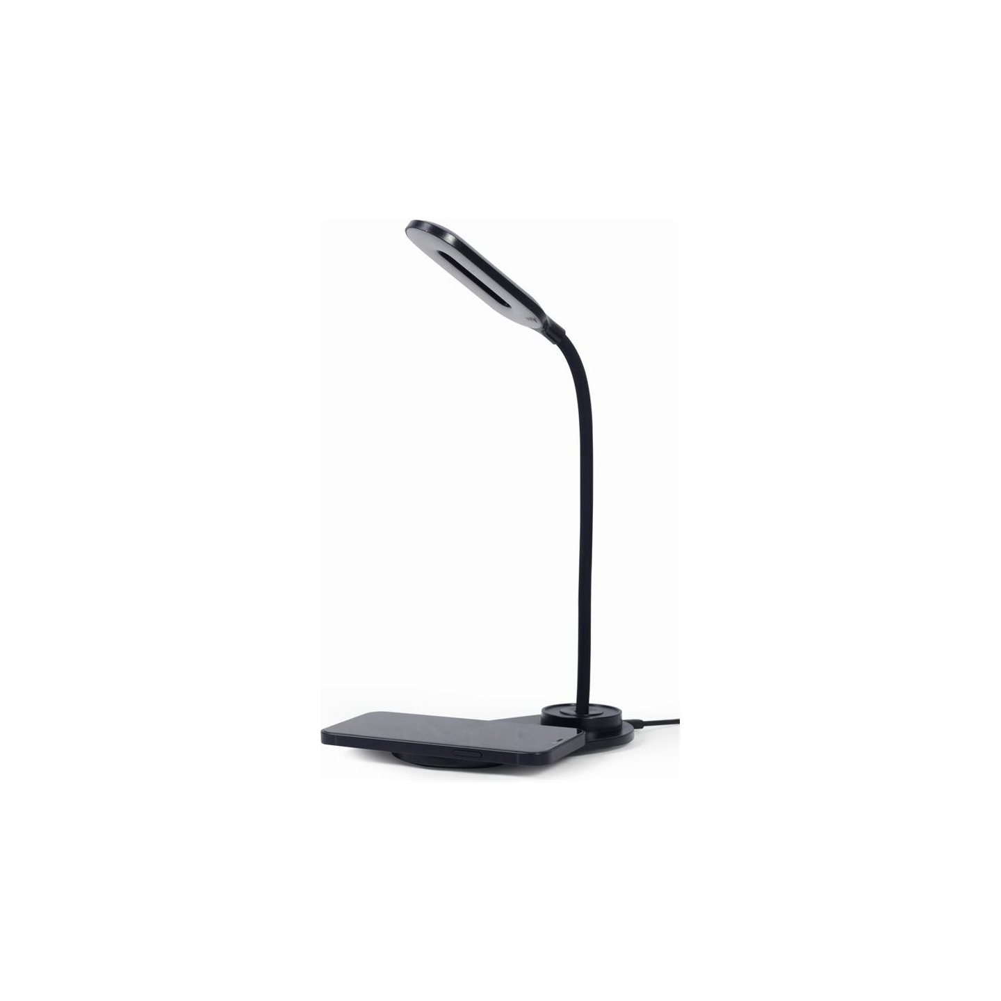 Gembird TA-WPC10-LED-01 Desk lamp with wireless charger, Black | Cold white, warm white, natural 2893-7072 K | Phone or tablet w