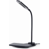 Gembird TA-WPC10-LED-01 Desk lamp with wireless charger, Black | Cold white, warm white, natural 2893-7072 K | Phone or tablet w