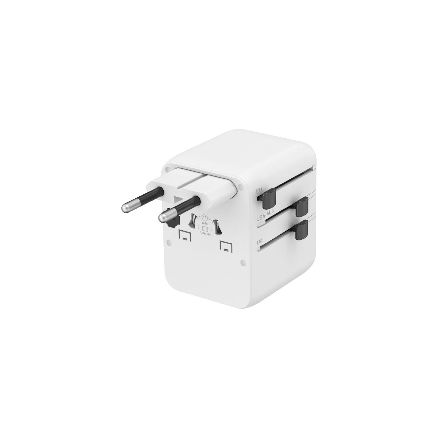 Gembird Universal travel power adapter | TPA-1A2C20-01-W | 20 W | Travel Adapter