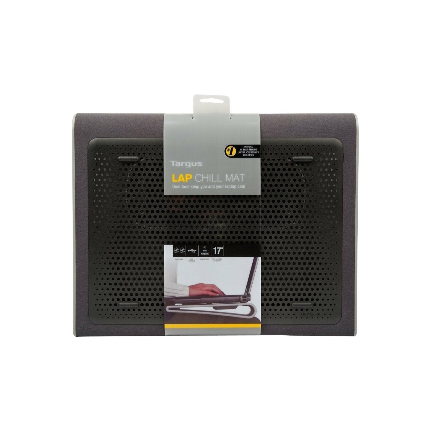 Targus | Notebook Cooling Pad up to 17” | Black/Grey | 319 x 380 x 54 mm | 950 g