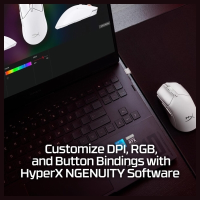 Hyperx Mouse HyperX Pulsefire Haste 2 Mini White - 7D389AA