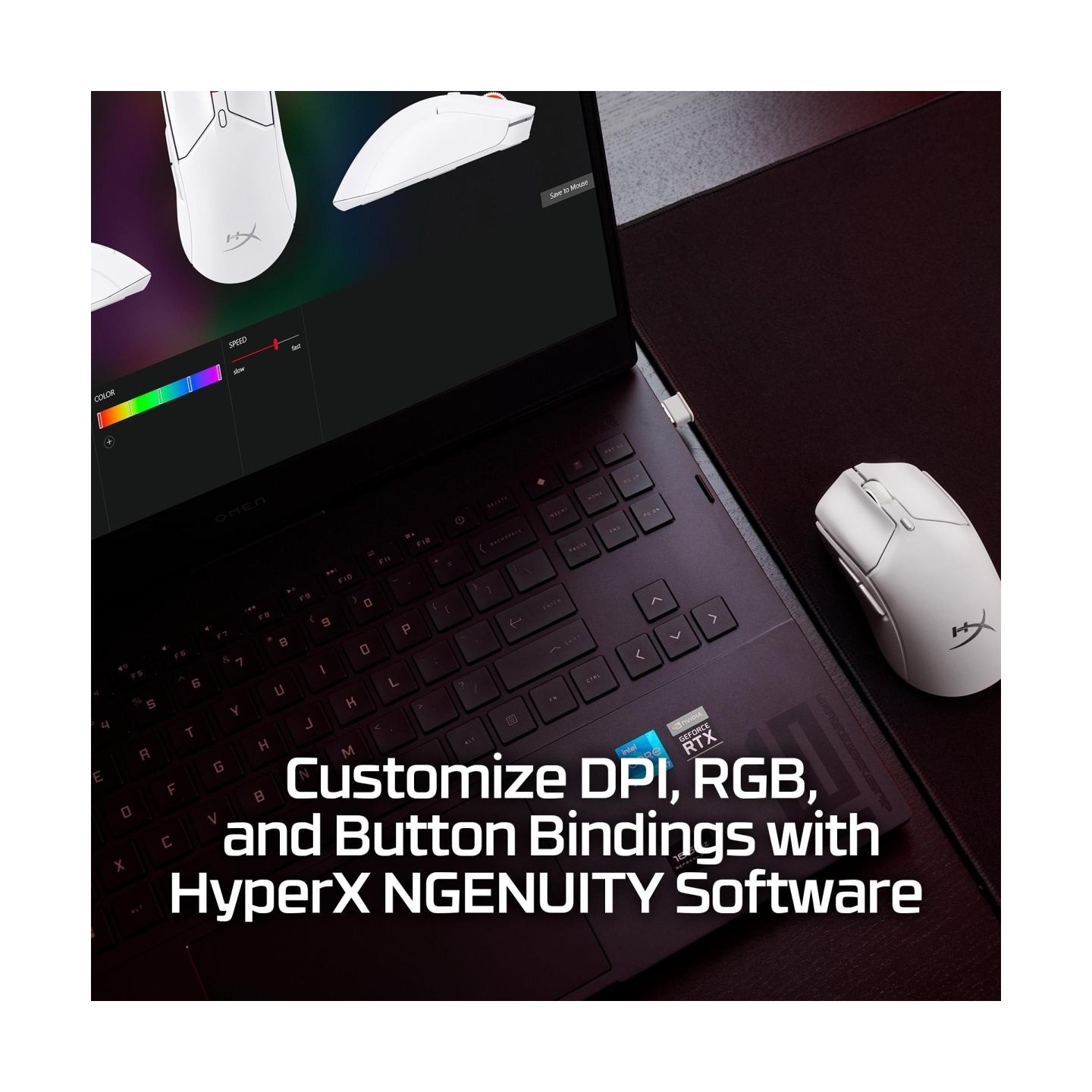 Hyperx Mouse HyperX Pulsefire Haste 2 Mini White - 7D389AA