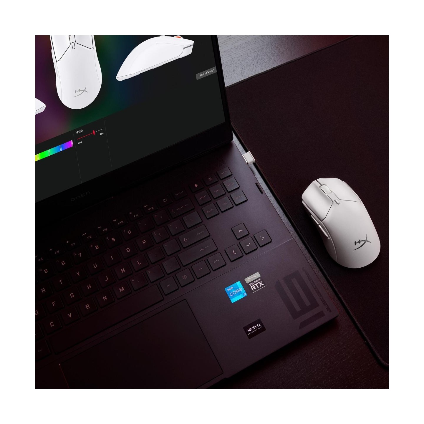 Hyperx MOUSE USB OPTICAL HYPERX PF/HAS2 MINIWL WHT 7D389AA HYPERX