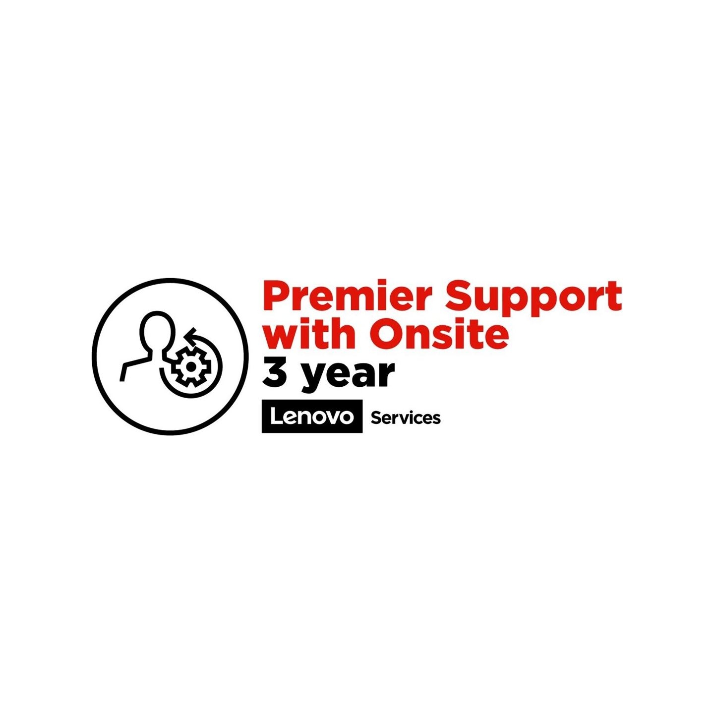 Lenovo Warranty | 3Y Premier Support upgrade from 3Y Onsite | 3 year(s)