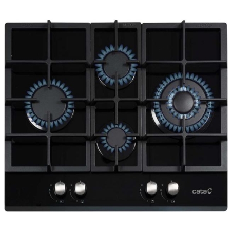Cata | Hob | LCI 6031 B | Gas on glass | Number of burners/cooking zones 4 | Rotary knobs | Black