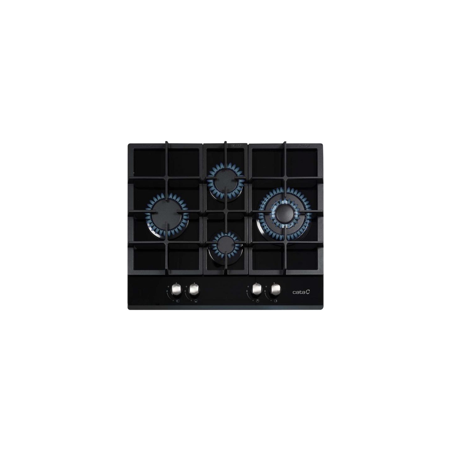 Cata | Hob | LCI 6031 B | Gas on glass | Number of burners/cooking zones 4 | Rotary knobs | Black