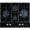 Cata | Hob | LCI 6031 B | Gas on glass | Number of burners/cooking zones 4 | Rotary knobs | Black
