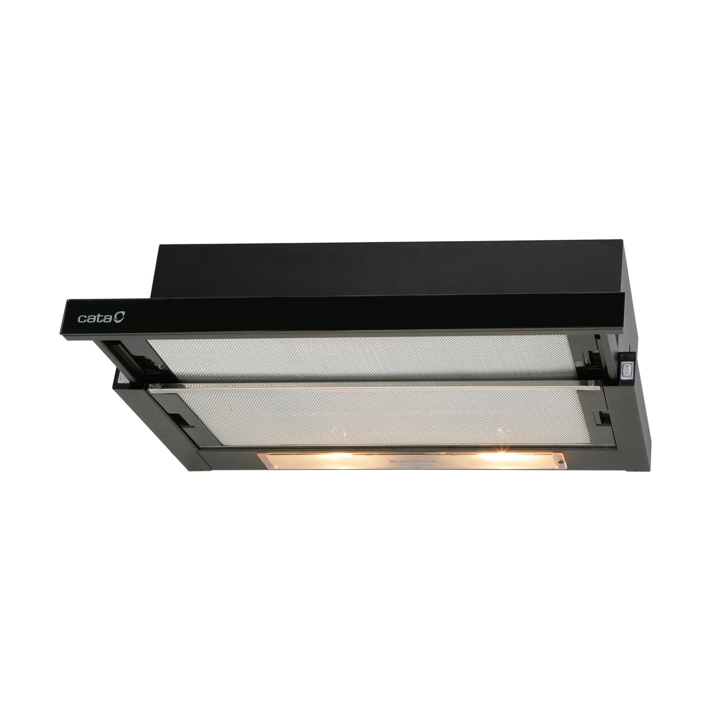 Cata | Hood | TF 2003 600 GBK | Telescopic | Energy efficiency class C | Width 60 cm | 390 m³/h | Mechanical control | LED | Bla