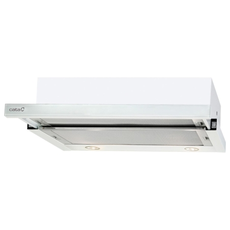 Cata | Hood | TF 2003 600 GWH | Telescopic | Energy efficiency class C | Width 60 cm | 390 m³/h | Mechanical control | LED | Whi