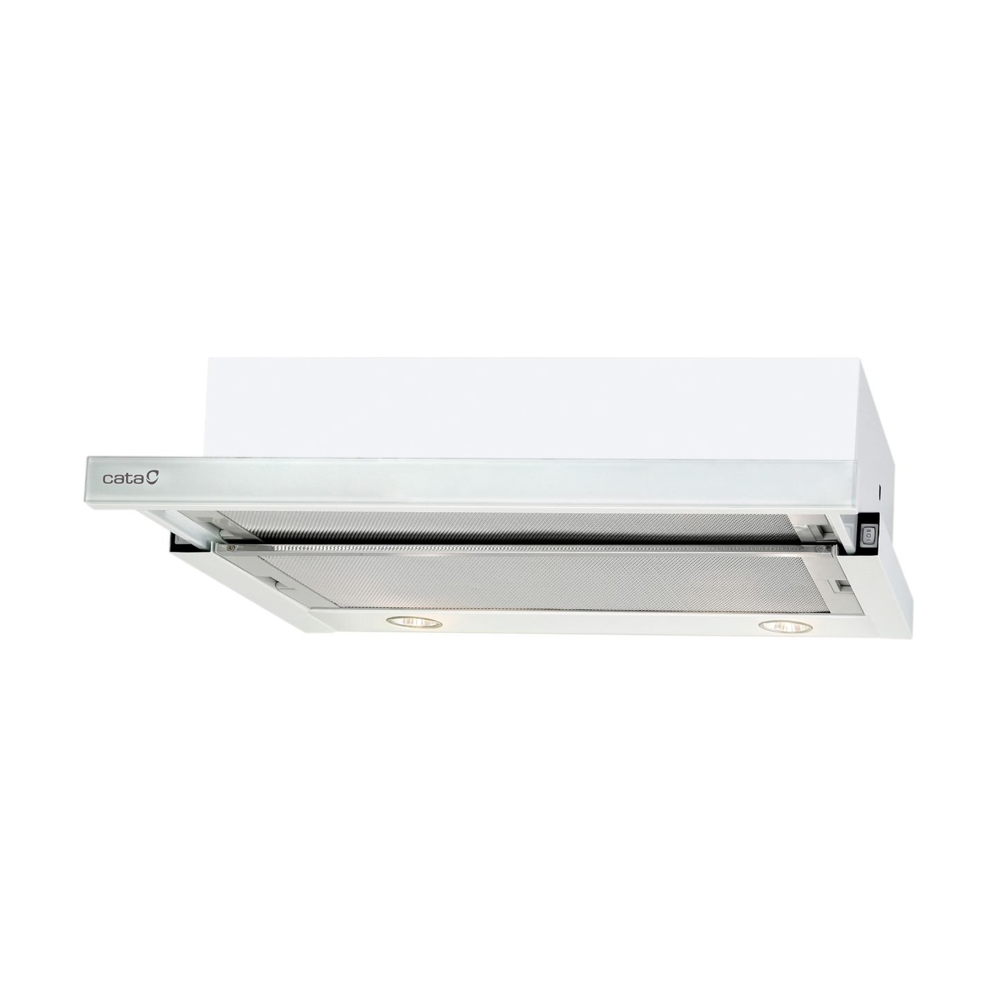 Cata | Hood | TF 2003 600 GWH | Telescopic | Energy efficiency class C | Width 60 cm | 390 m³/h | Mechanical control | LED | Whi