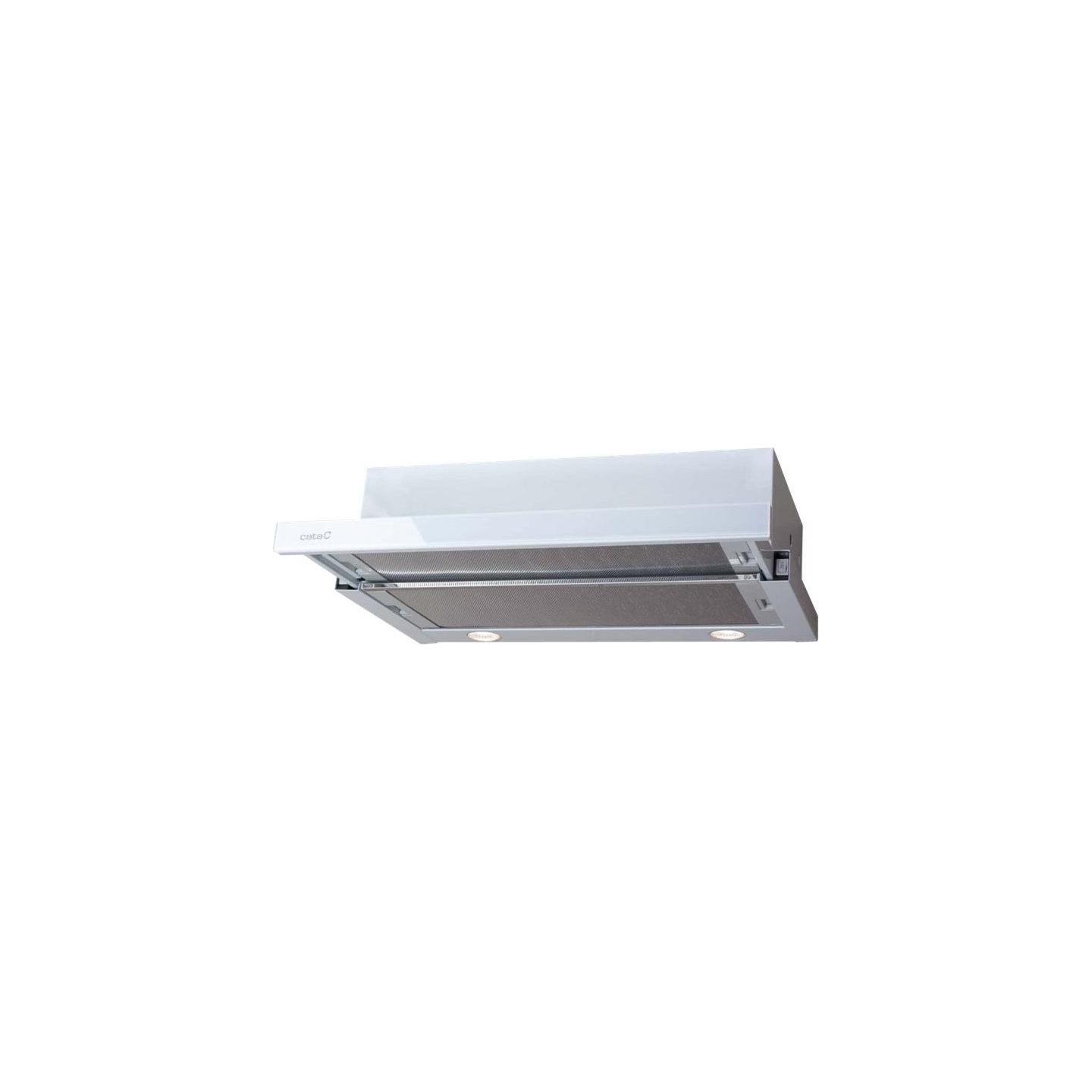 Cata | Hood | TF 2003 600 GWH | Telescopic | Energy efficiency class C | Width 60 cm | 390 m³/h | Mechanical control | LED | Whi