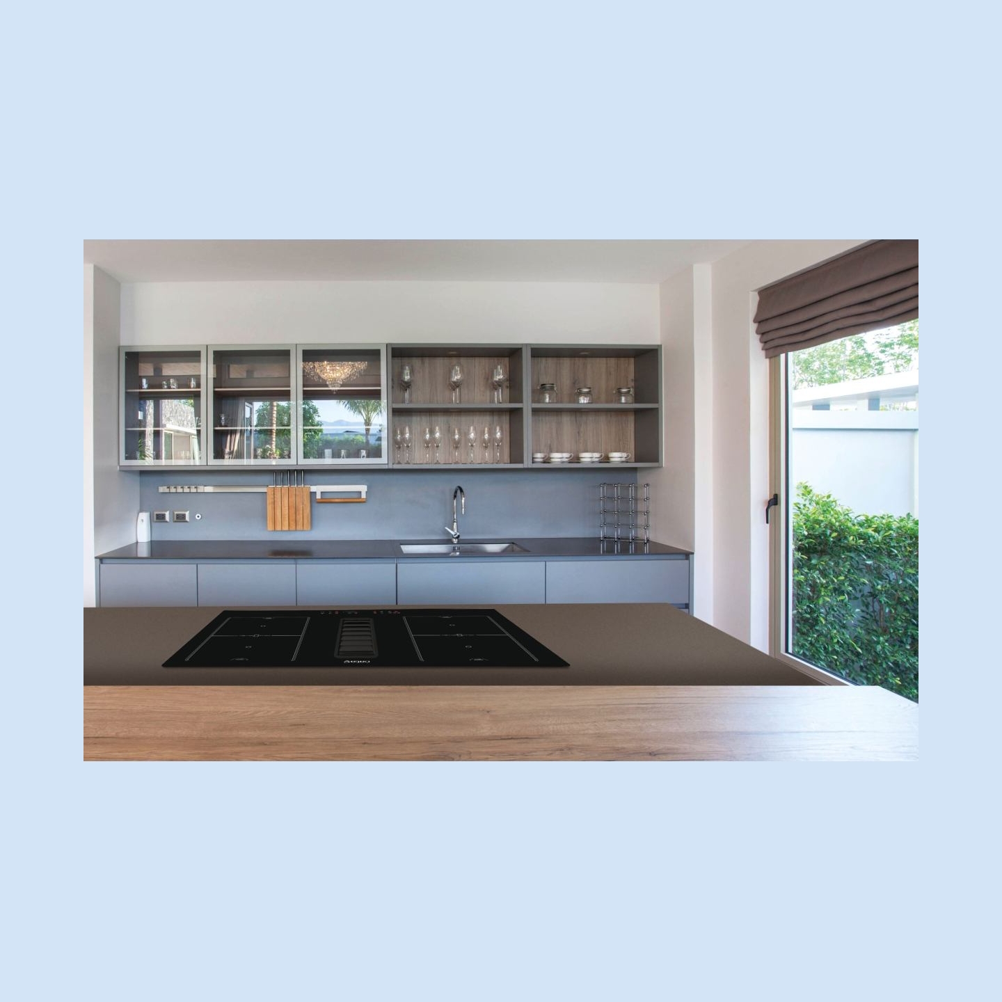 Cata Venting Hob | IAS 7024 | Induction | Number of burners/cooking zones 4 | Slider | Black | CATA | Hob with Hood | IAS 7024 |