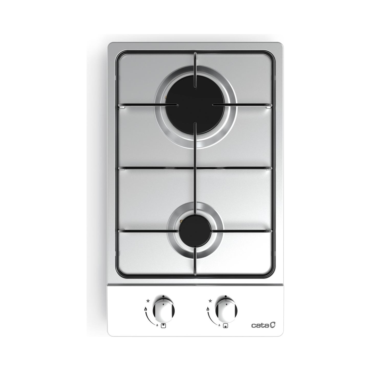 Cata | Hob | GI 3002 X | Gas | Number of burners/cooking zones 2 | Rotary knobs | Stainless steel