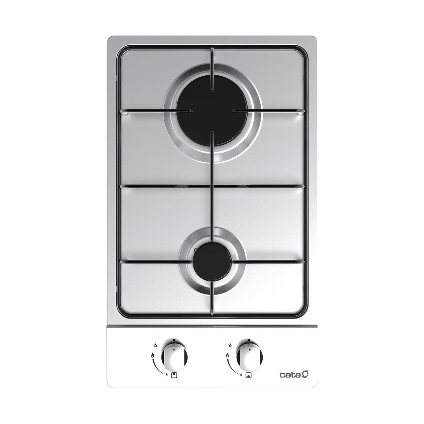 Cata | Hob | GI 3002 X | Gas | Number of burners/cooking zones 2 | Rotary knobs | Stainless steel