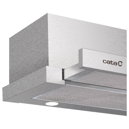 Cata Hood | EXTENDER 600 | Telescopic | Energy efficiency class C | Width 60 cm | 390 m³/h | Mechanical | ECOLED | Stainless Ste