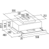 Cata Hood | CAMPANA TFH 6830 GWH | Telescopic | Energy efficiency class A+++ | Width 60 cm | 795 m³/h | Touch control | LED | Wh