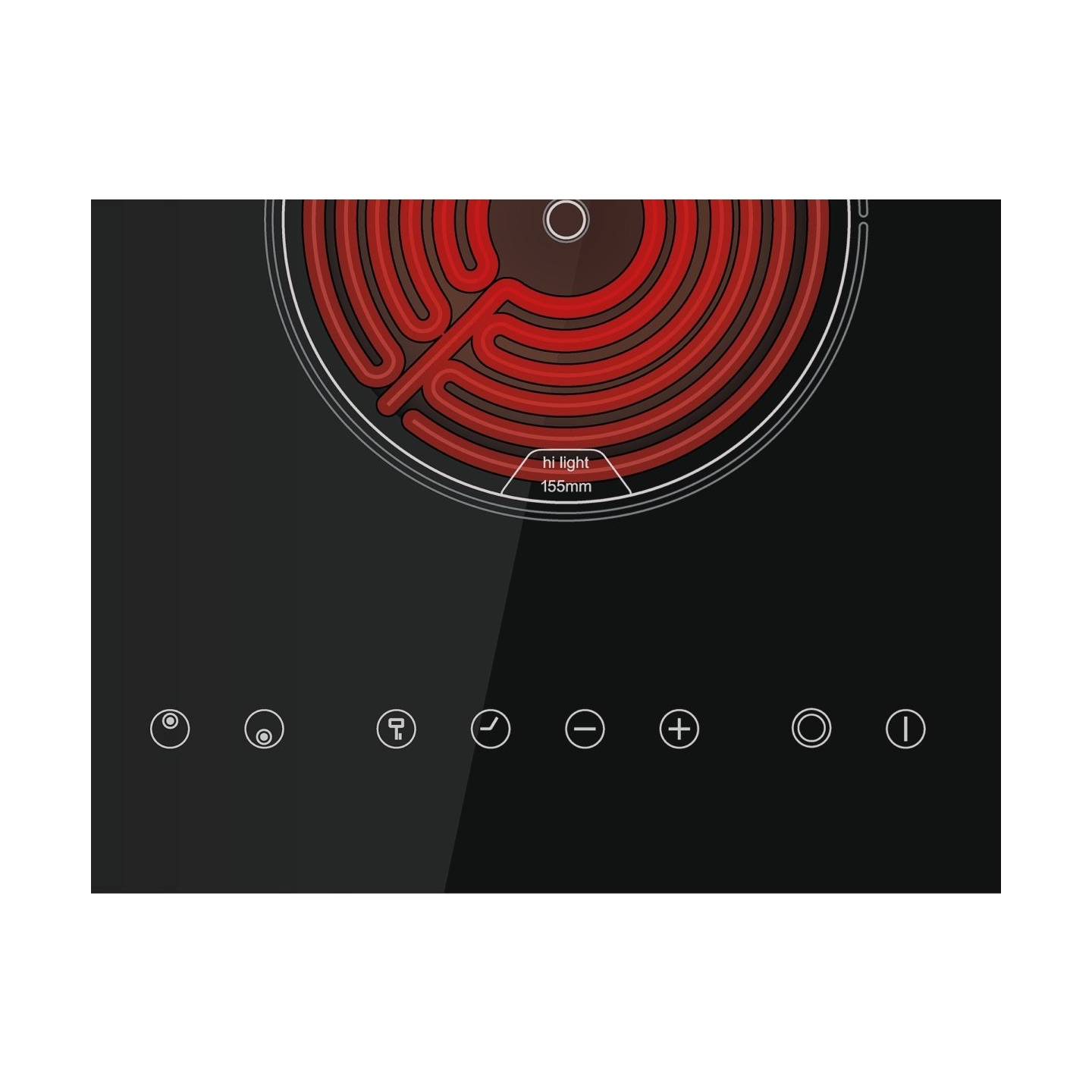 Cata Hob | TD 3002 BK | Vitroceramic | Number of burners/cooking zones 2 | Touch | Timer | Black