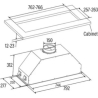 Cata | Hood | GT-PLUS 75 X /M | Canopy | Energy efficiency class C | Width 79.2 cm | 645 m³/h | Mechanical control | EcoLed | St