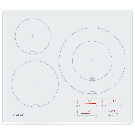 Cata Hob | INSB 6030 WH | Induction | Number of burners/cooking zones 3 | Slider touch | White