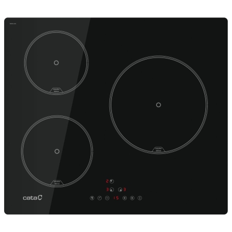 Cata Hob | IB 6403E2 BK | Induction | Number of burners/cooking zones 3 | Touch | Timer | Black